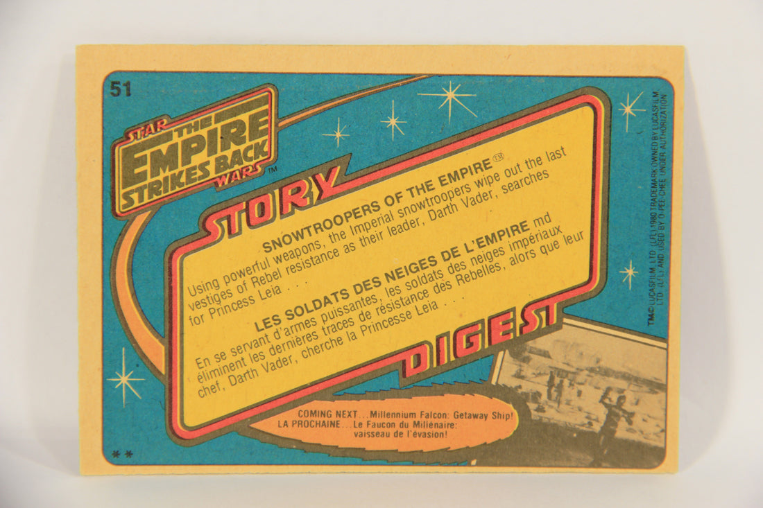 Star Wars Empire Strikes Back Card #51 Snowtroopers Of The Empire FR-ENG OPC L020337