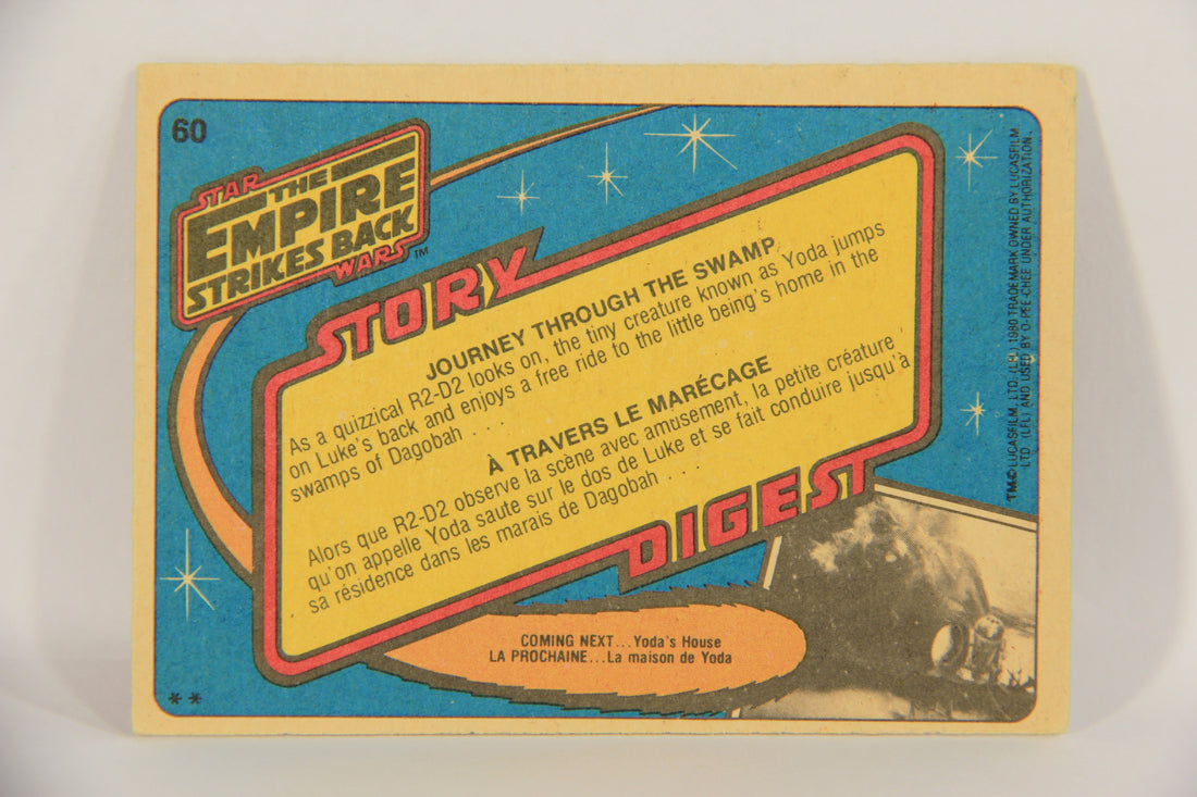 Star Wars The Empire Strikes Back Card #60 Journey Through The Swamp OPC L020345