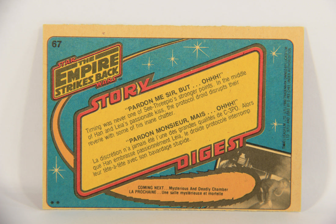 Star Wars Empire Strikes Back Trading Card #67 Pardon Me Sir But Ohhh FR-ENG OPC L020349