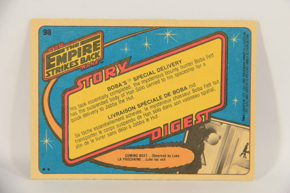 Star Wars Empire Strikes Back Card #98 Boba's Special Delivery FR-ENG OPC L020376