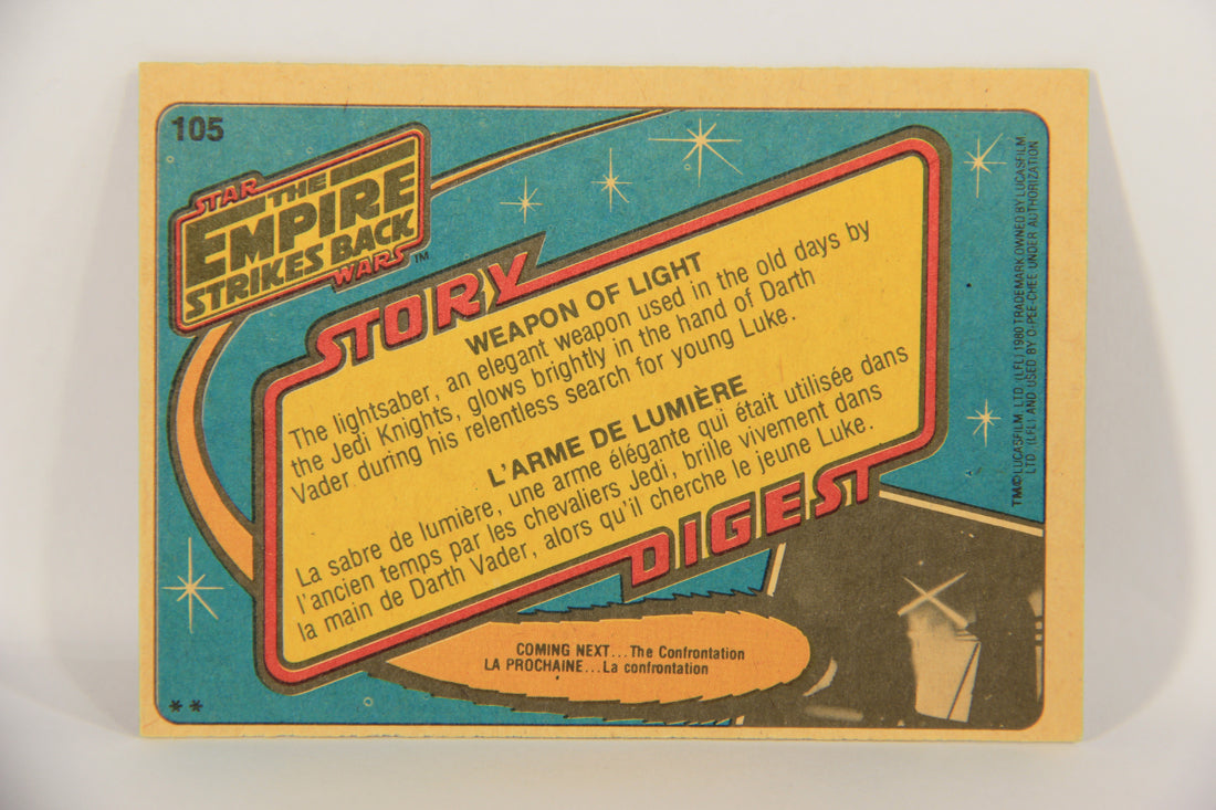 Star Wars Empire Strikes Back Trading Card #105 Weapon Of Light FR-ENG OPC L020383