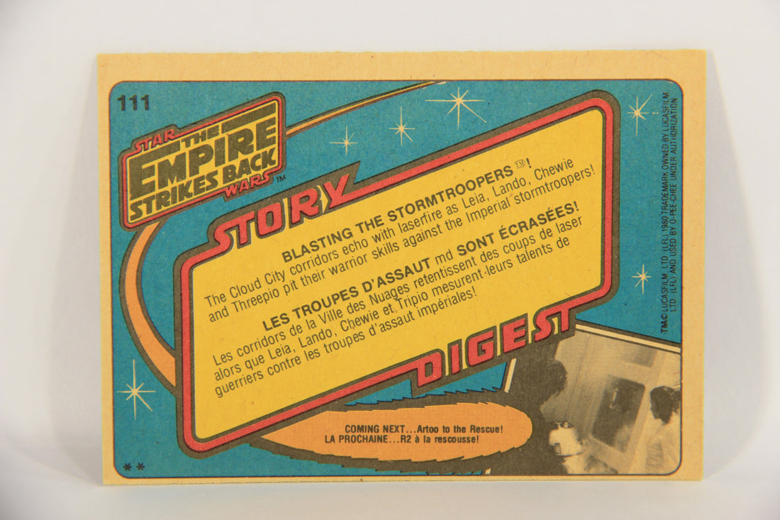 Star Wars Empire Strikes Back Card #111 Blasting The Stormtroopers FR-ENG OPC L020389