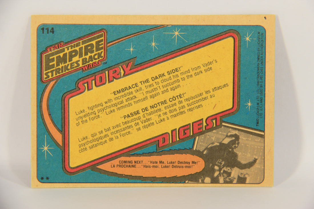 Star Wars Empire Strikes Back Card #114 Embrace The Dark Side FR-ENG OPC L020392