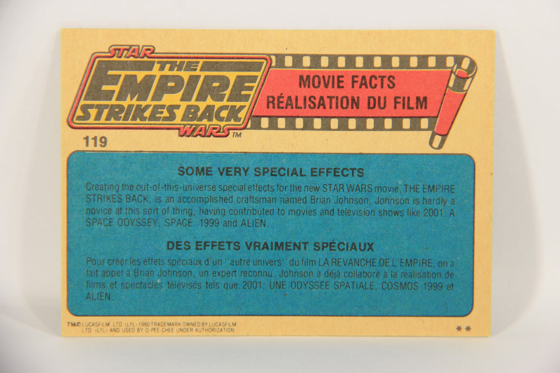 Star Wars Empire Strikes Back Trading Card #119 Falcon On Hoth FR-ENG OPC L020395
