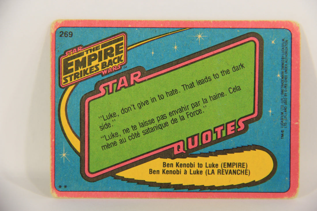 Star Wars Empire Strikes Back 1980 Trading Card #269 C-3PO FR-ENG O-Pee-Chee L020410