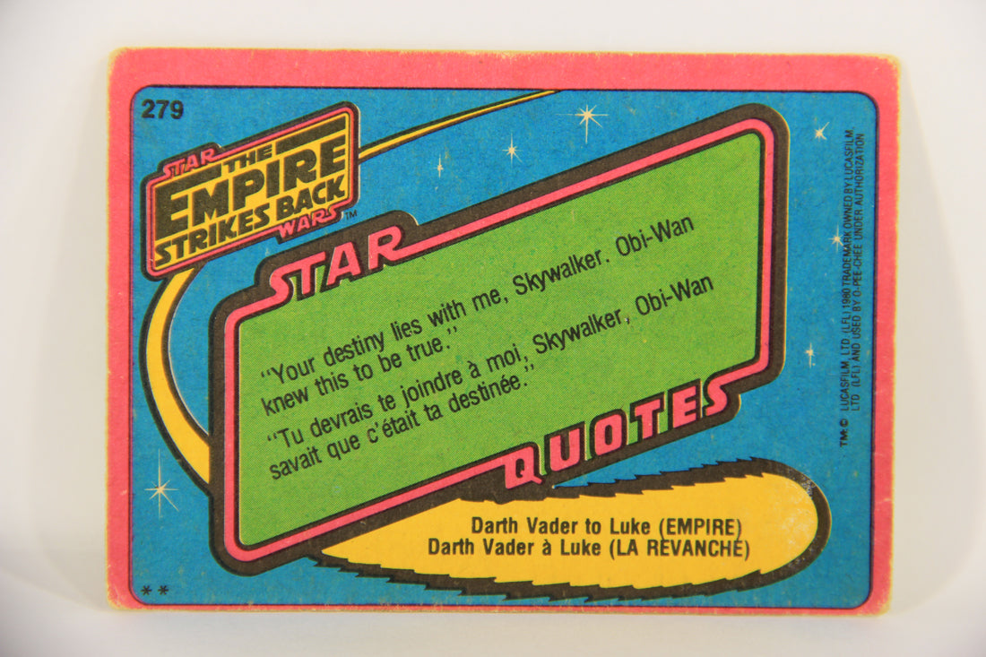 Star Wars Empire Strikes Back Trading Card #279 Lando Calrissian FR-ENG OPC L020418