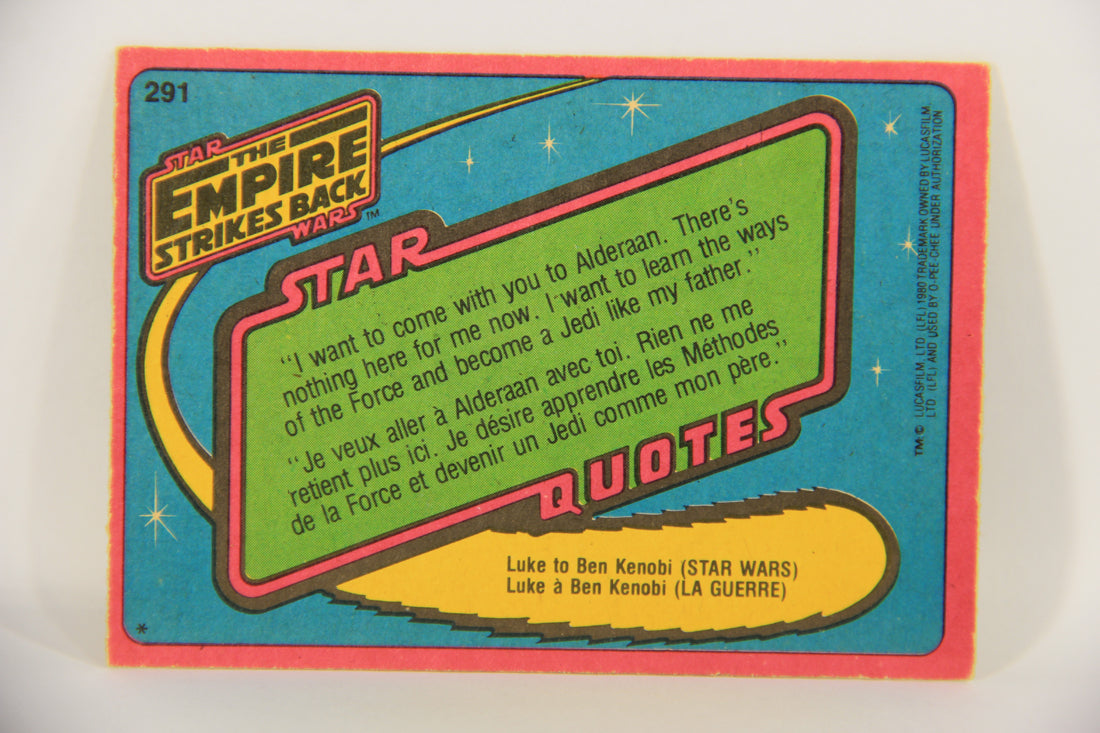 Star Wars Empire Strikes Back Trading Card #291 The Lovers Part FR-ENG OPC L020429