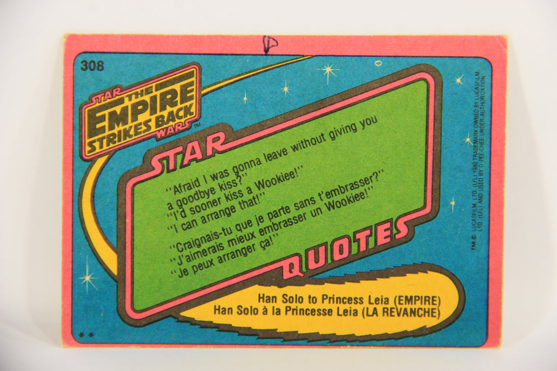 Star Wars The Empire Strikes Back Card #308 The Wizard Of Dagobah FR-ENG OPC L020446