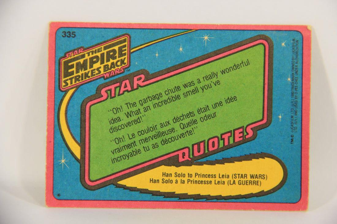 Star Wars The Empire Strikes Back Card #335 Approaching Planet Dagobah OPC L020471