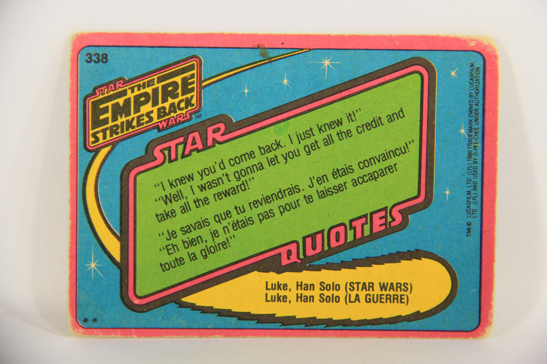 Star Wars Empire Strikes Back Trading Card #338 Dreamlike City FR-ENG OPC L020473