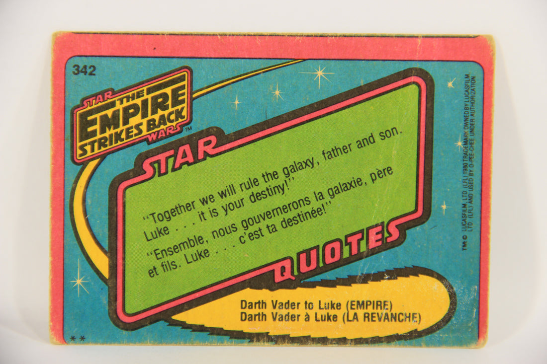 Star Wars Empire Strikes Back Card #342 Could City Reactor Shaft FR-ENG OPC L020477