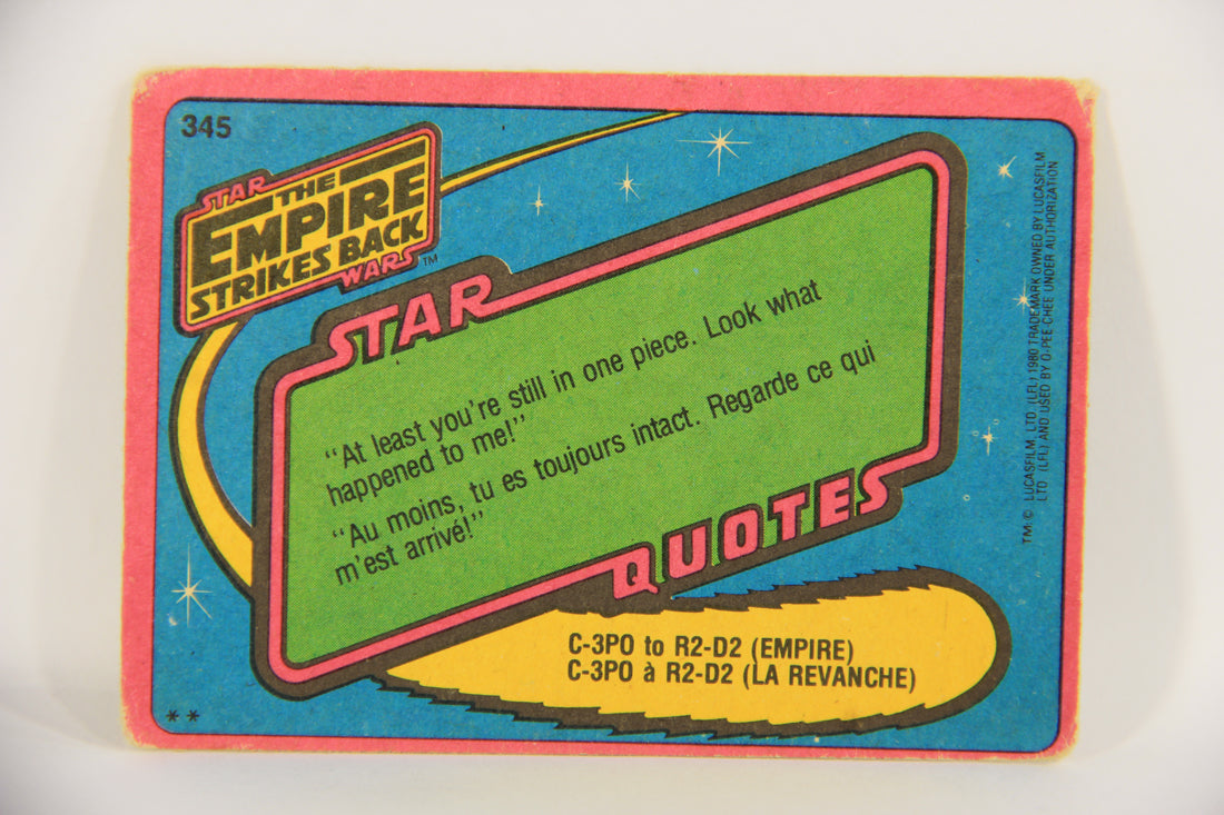 Star Wars Empire Strikes Back Trading Card #345 Deadly Stompers FR-ENG OPC L020480