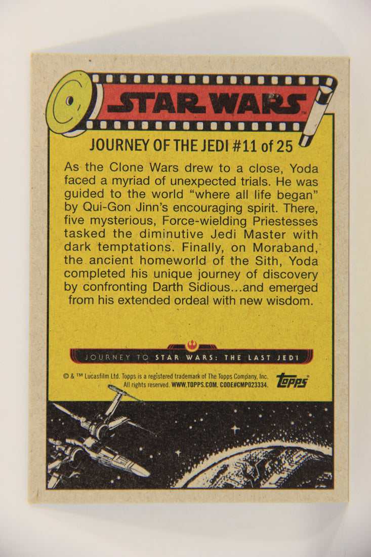 SW The Last Jedi Journey 2017 Card #11 A Lesson For The Master ENG Blue L020513