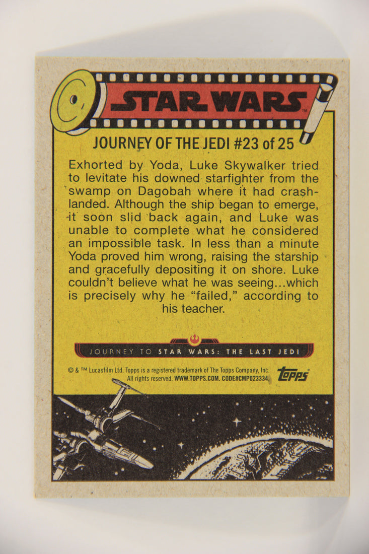 SW The Last Jedi Journey 2017 Card #23 Luke Skywalker's Failure ENG Blue L020531