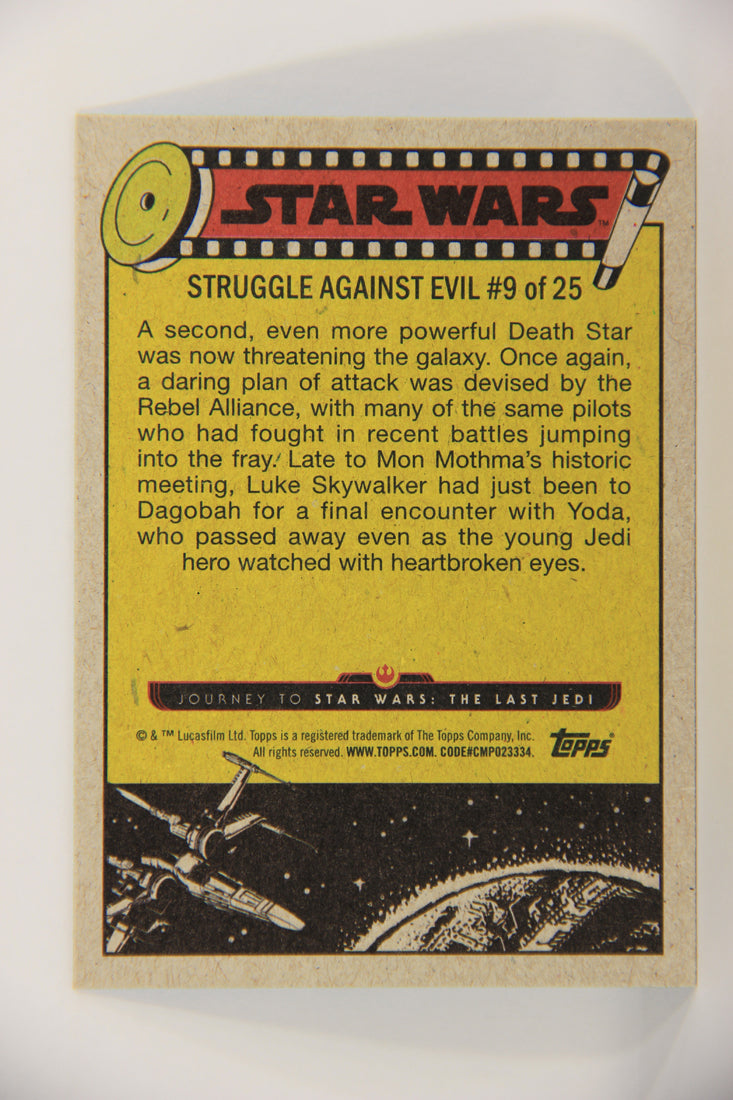 SW The Last Jedi Journey 2017 Trading Card #34 The Second Death Star ENG Blue L020541