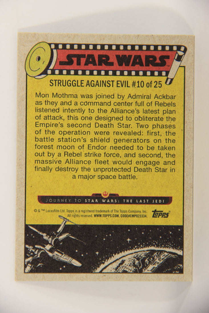SW The Last Jedi Journey 2017 Trading Card #35 The Battle Plan ENG Silver L020542