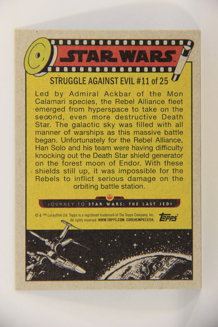 SW The Last Jedi Journey 2017 Trading Card #36 The Rebel Assault ENG Blue L020543
