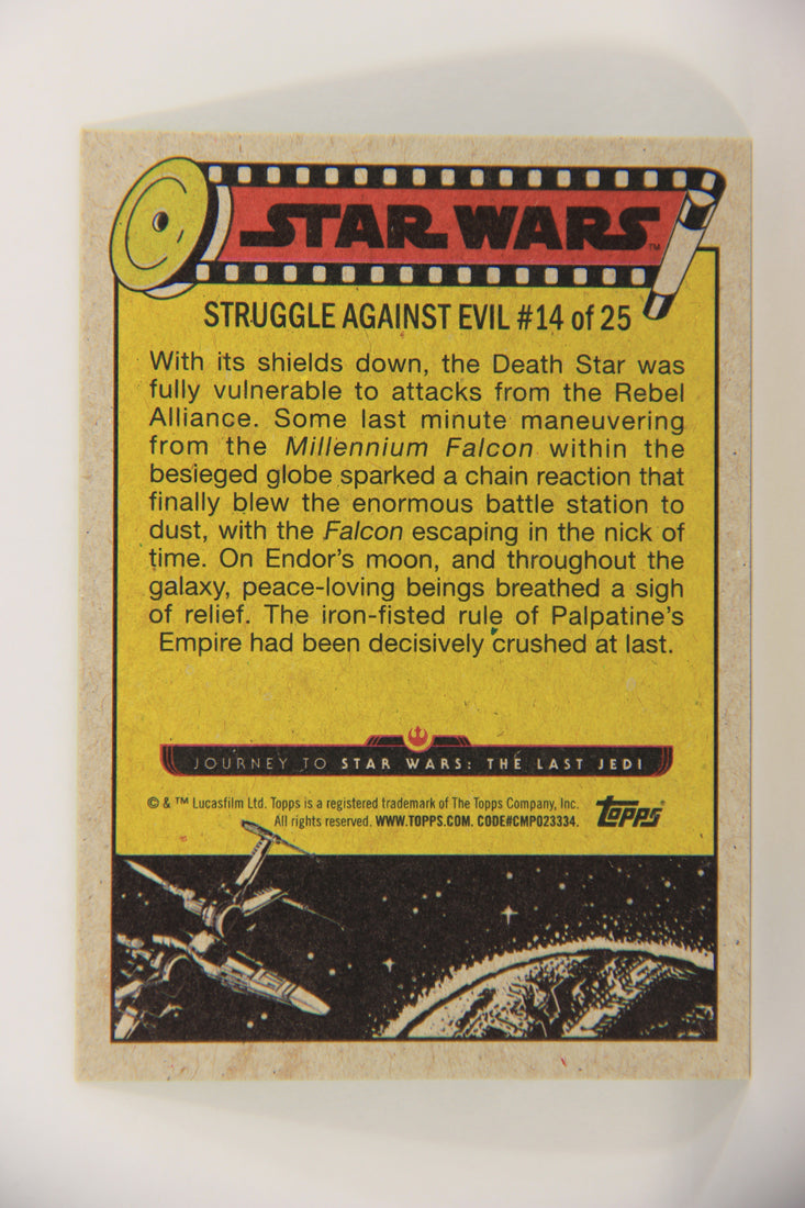 SW The Last Jedi Journey 2017 Card #39 Another Rebel Victory ENG Slime Green L020547