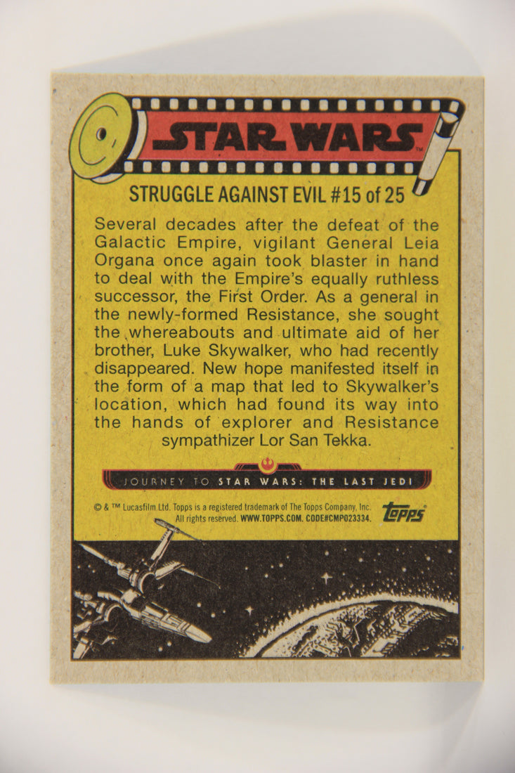 SW The Last Jedi Journey 2017 Card #40 Hope For The Resistance ENG Blue L020548