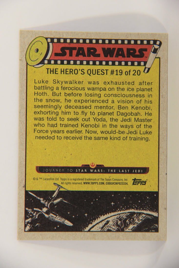 SW The Last Jedi Journey 2017 Card #69 In Search Of The Jedi Master ENG Purple L020582