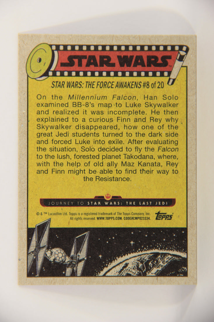 SW The Last Jedi Journey 2017 Trading Card #78 Off To Takodana ENG Purple L020590