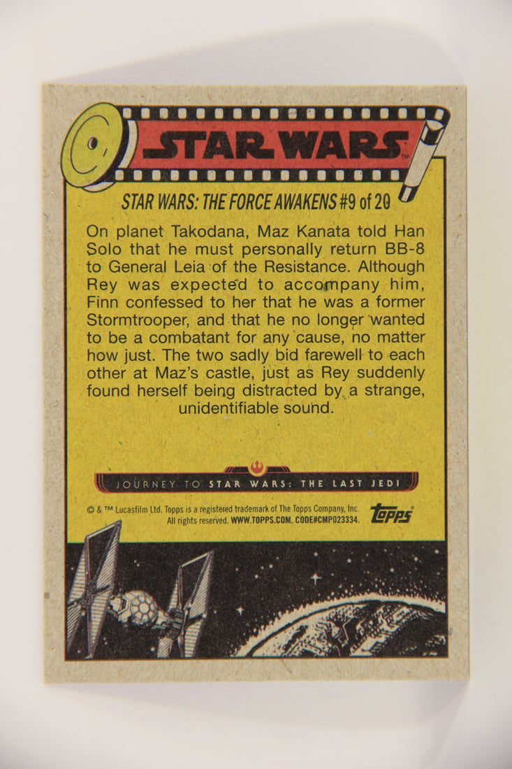 SW The Last Jedi Journey 2017 Trading Card #79 Outside Maz's Castle ENG Purple L020592