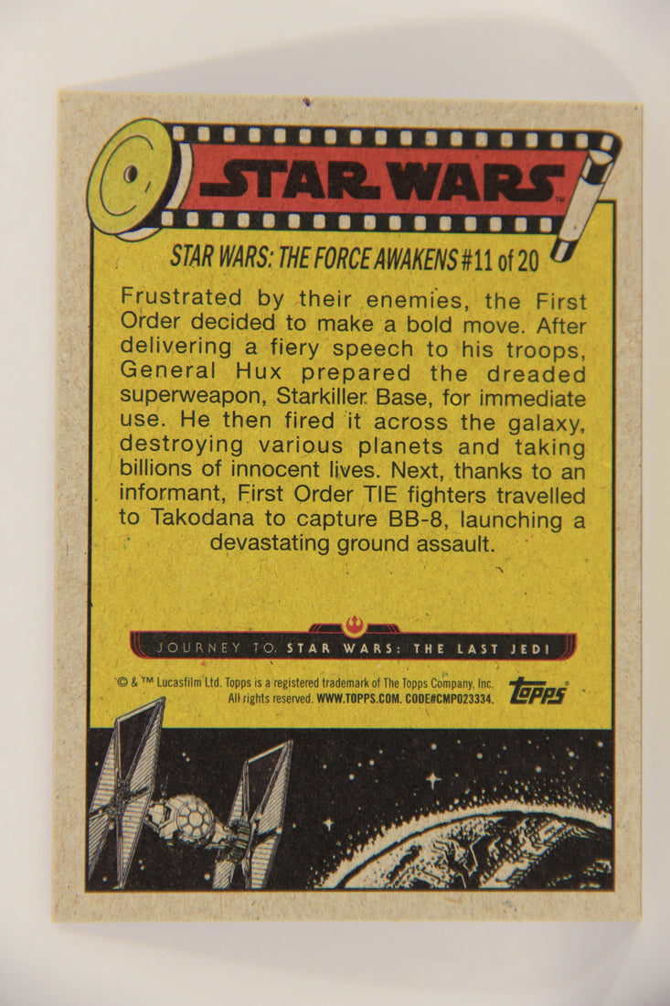 SW The Last Jedi Journey 2017 Card #81 The First Order Rallies ENG Purple L020594