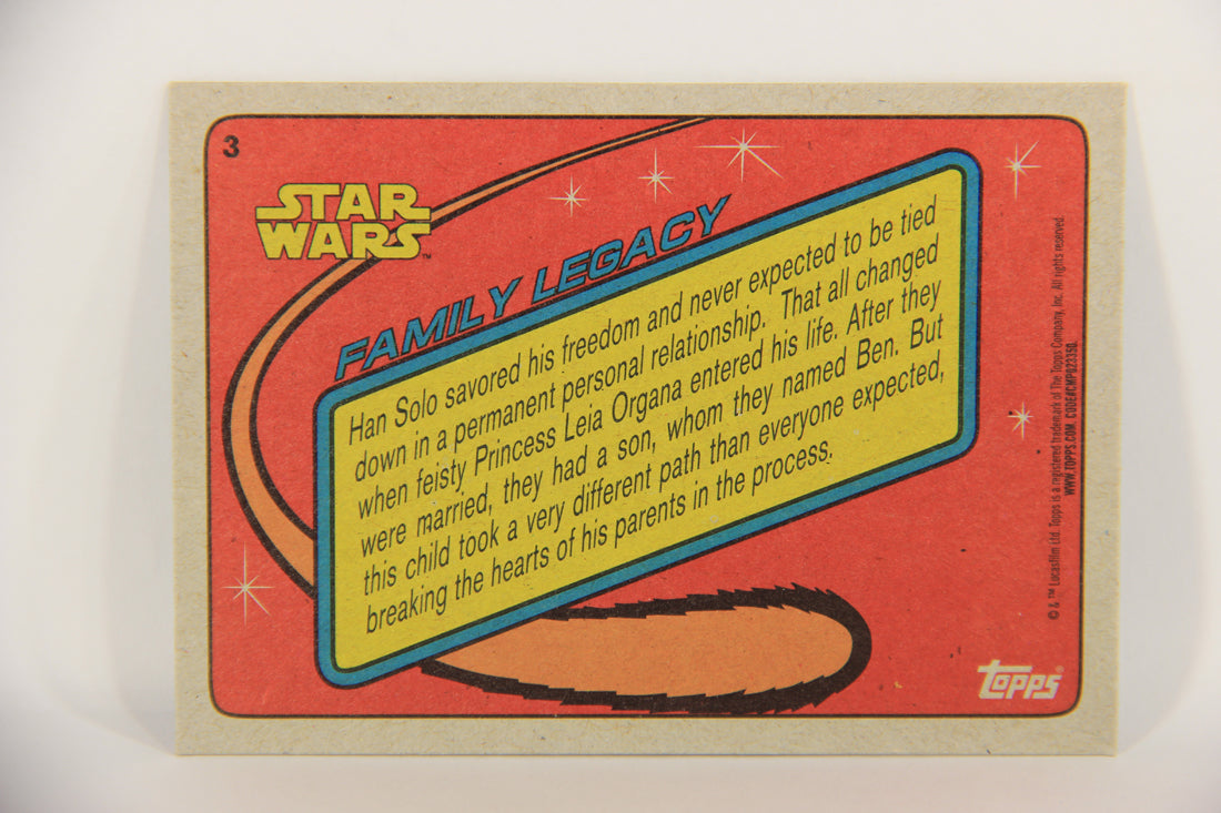 SW The Last Jedi Journey 2017 Card Exclusive Family Legacy #3 Han - Kylo ENG L020620