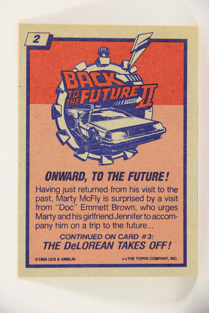 Back To The Future II 1989 Trading Card #2 Onward To The Future L020729