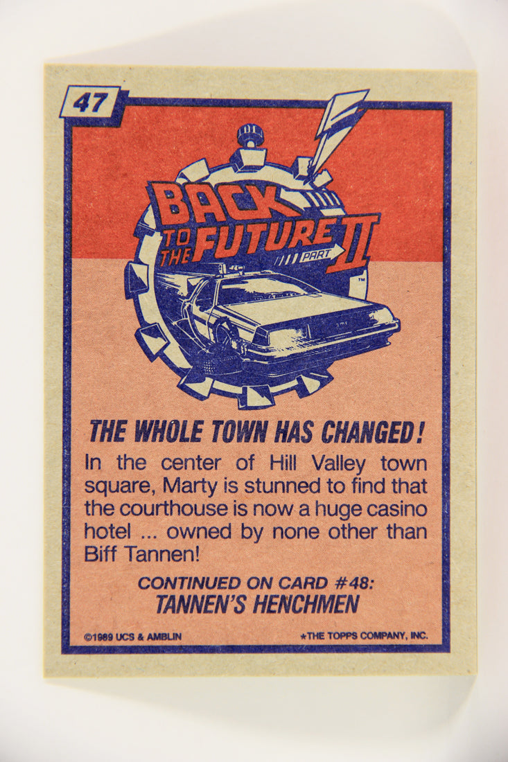Back To The Future II 1989 Trading Card #47 The Whole Town Has Changed L020747