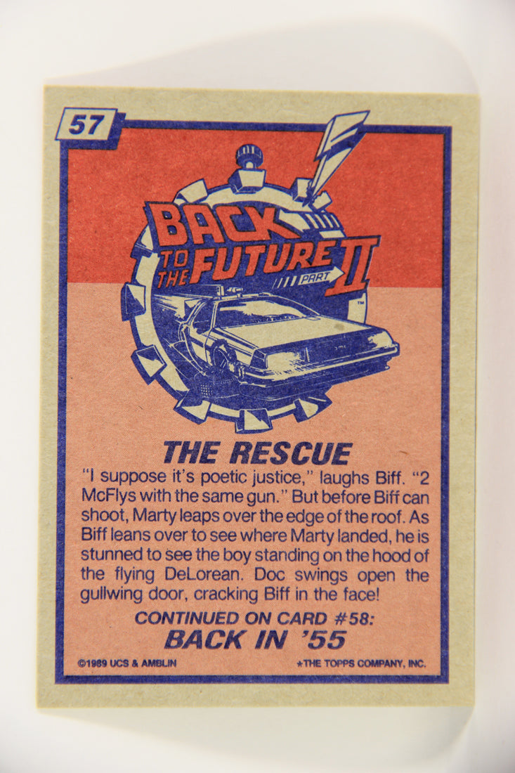Back To The Future II 1989 Trading Card #57 The Rescue L020752