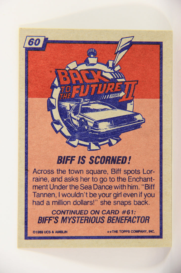 Back To The Future II 1989 Trading Card #60 Biff Is Scorned L020754