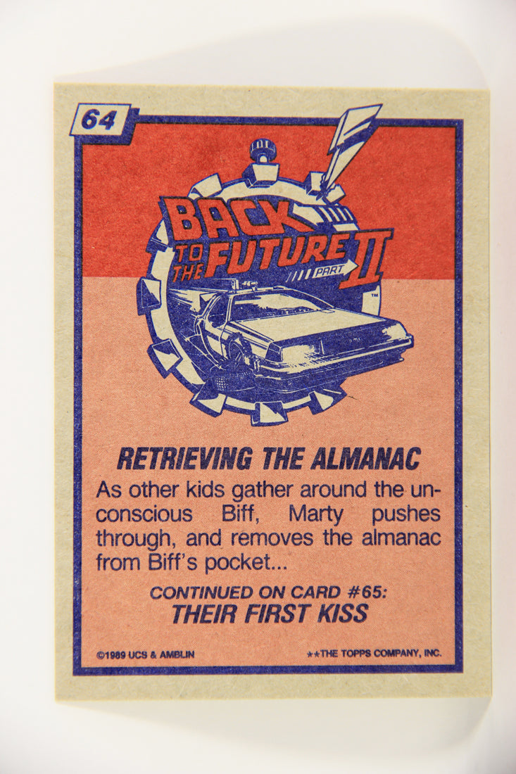 Back To The Future II 1989 Trading Card #64 Retrieving The Almanac L020756