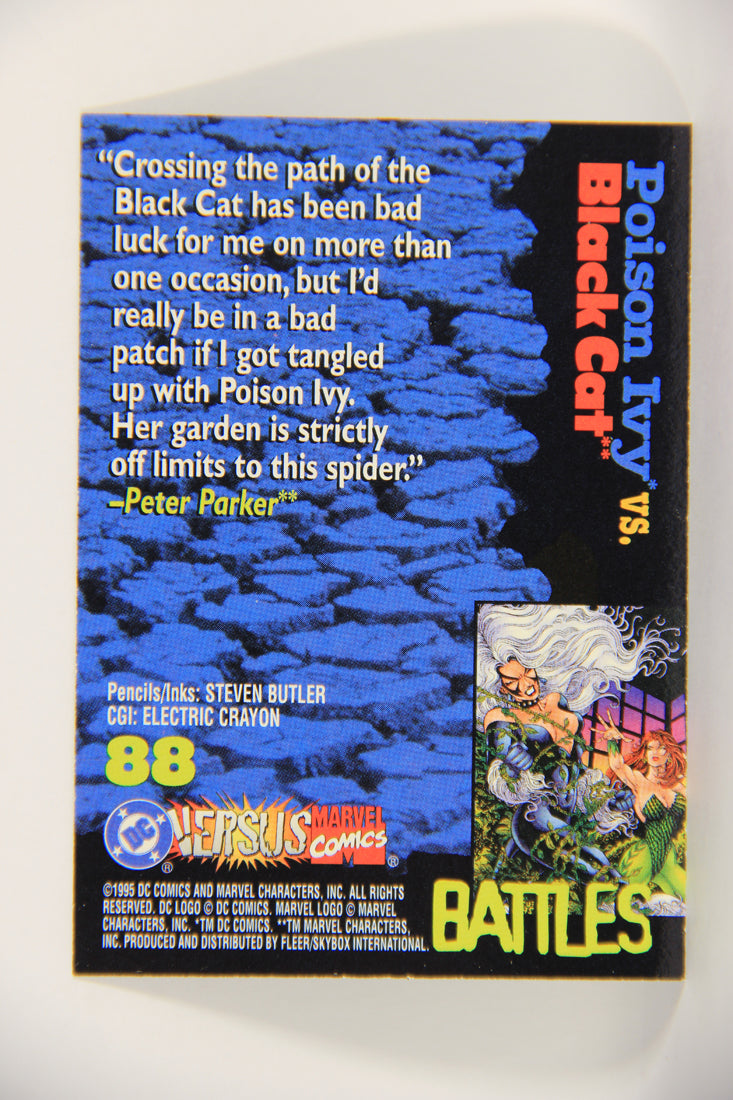 DC Versus Marvel Comics 1995 Trading Card #88 Poison Ivy Vs Black Cat ENG L020784