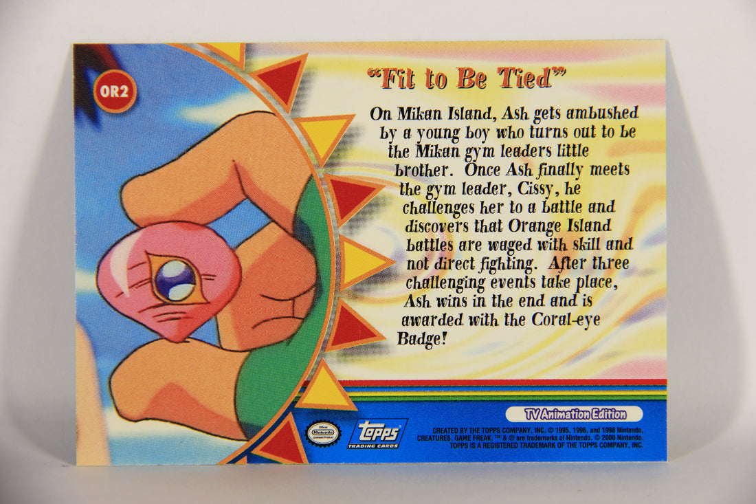 Pokémon Card TV Animation #OR2 Fit To Be Tied Blue Logo 1st Print ENG L020826