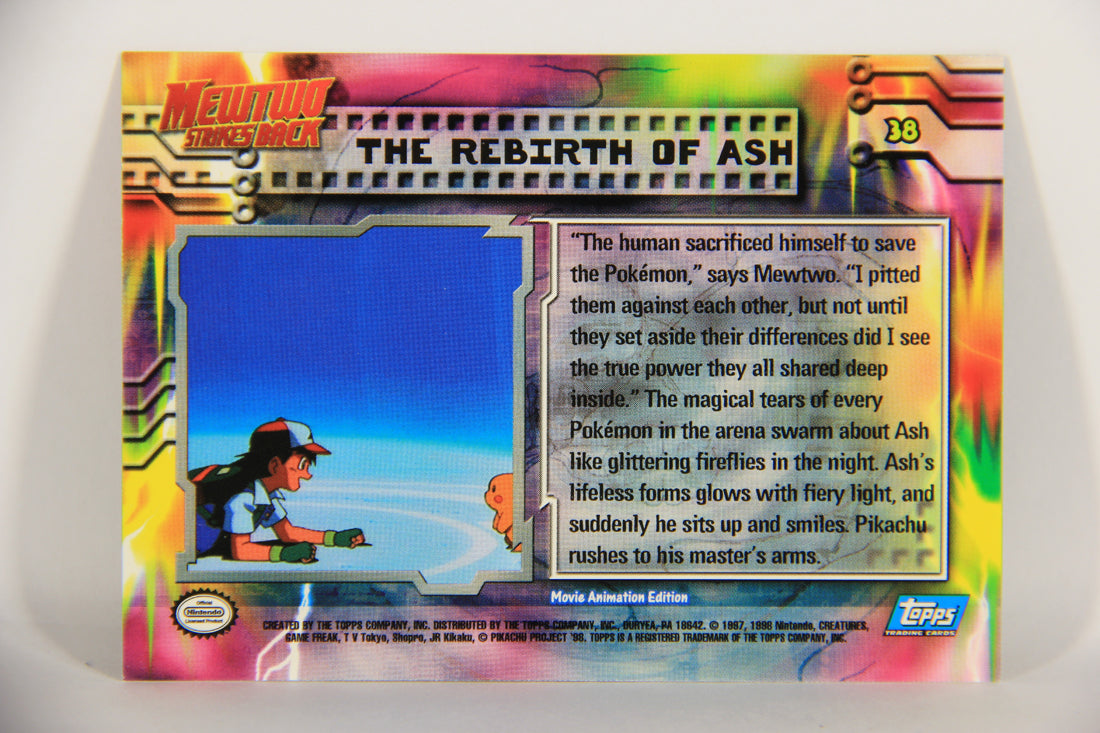 Pokémon Card First Movie #38 The Rebirth Of Ash Blue Logo 1st Print ENG L020835