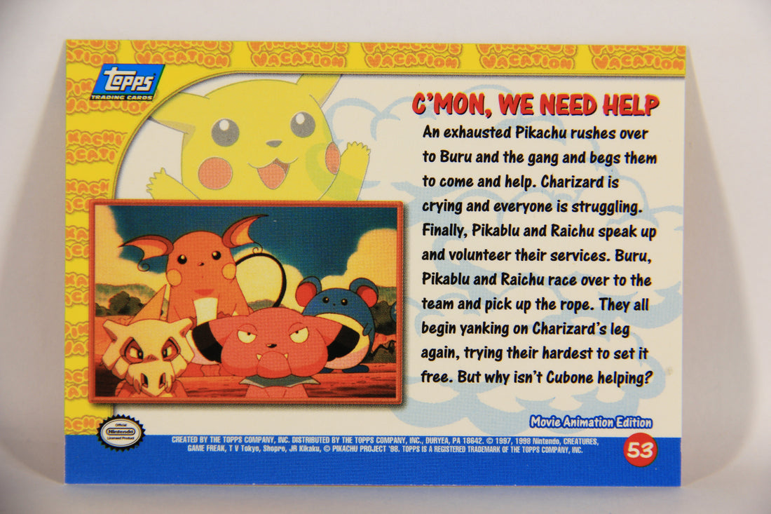 Pokémon Card First Movie #53 C'mon We Need Help - Blue Logo 1st Print ENG L020842