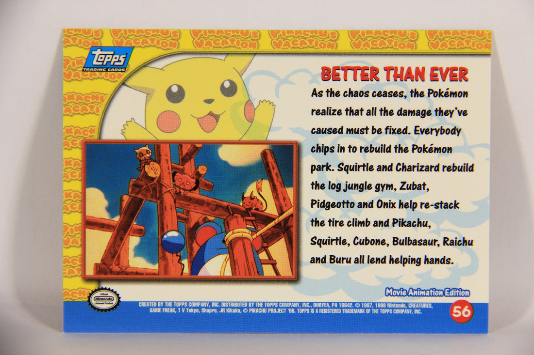 Pokémon Card First Movie #56 Better Than Ever - Blue Logo 1st Print ENG L020843