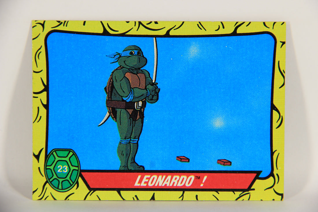 Teenage Mutant Ninja Turtles 1989 Trading Card #23 Leonardo ENG