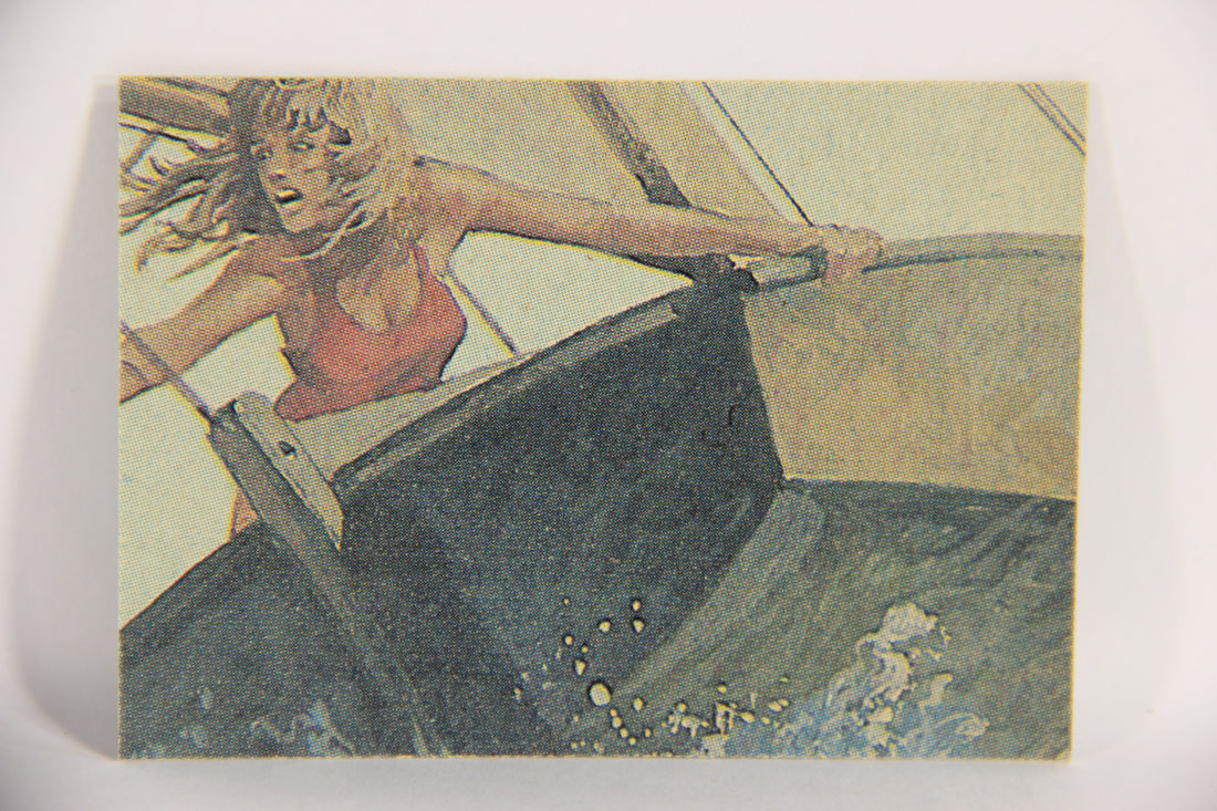 Jaws 2 - 1978 Trading Card #11 Spotting The Monster Shark FR-ENG O-Pee-Chee L020906