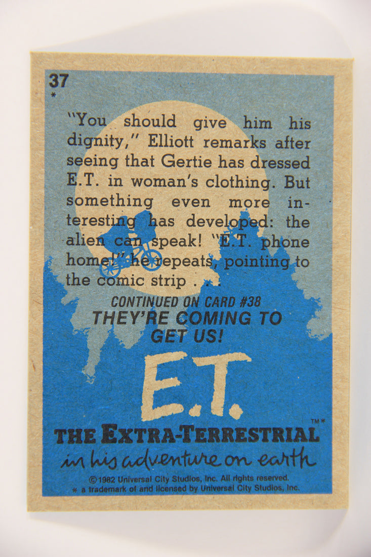 E.T. The Extra-Terrestrial 1982 Trading Card #37 Comic Strip Strategy ENG Topps L021002
