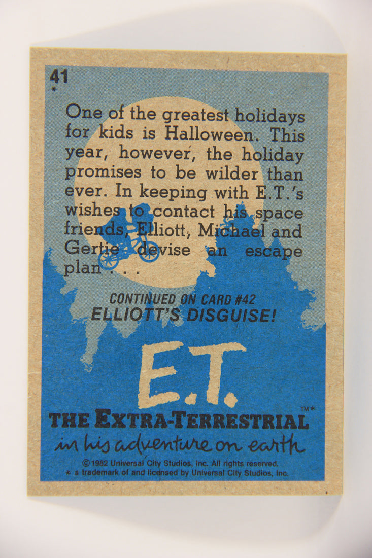 E.T. The Extra-Terrestrial 1982 Trading Card #41 It's Halloween ENG Topps L021006