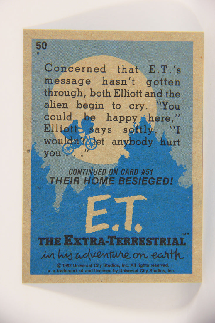 E.T. The Extra-Terrestrial 1982 Trading Card #50 Did They Hear You ENG Topps L021015