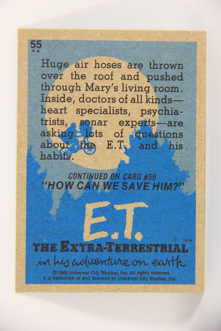 E.T. The Extra-Terrestrial 1982 Trading Card #55 The Air Hose ENG Topps L021020