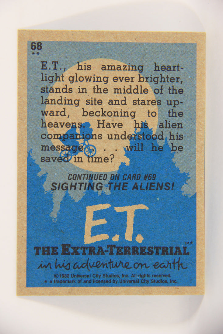 E.T. The Extra-Terrestrial 1982 Trading Card #68 E.T.'s Glowing Heart ENG Topps L021033