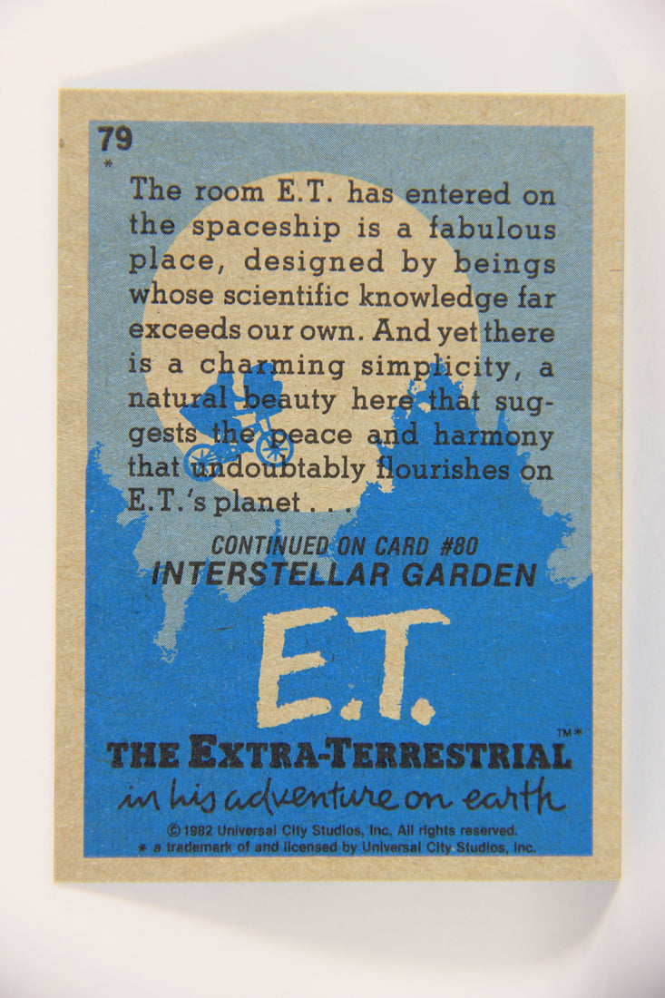E.T. The Extra-Terrestrial 1982 Trading Card #79 Spaceship Interior ENG Topps L021044