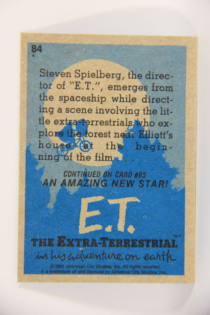 E.T. The Extra-Terrestrial 1982 Trading Card #84 Filming The Aliens ENG Topps L021049