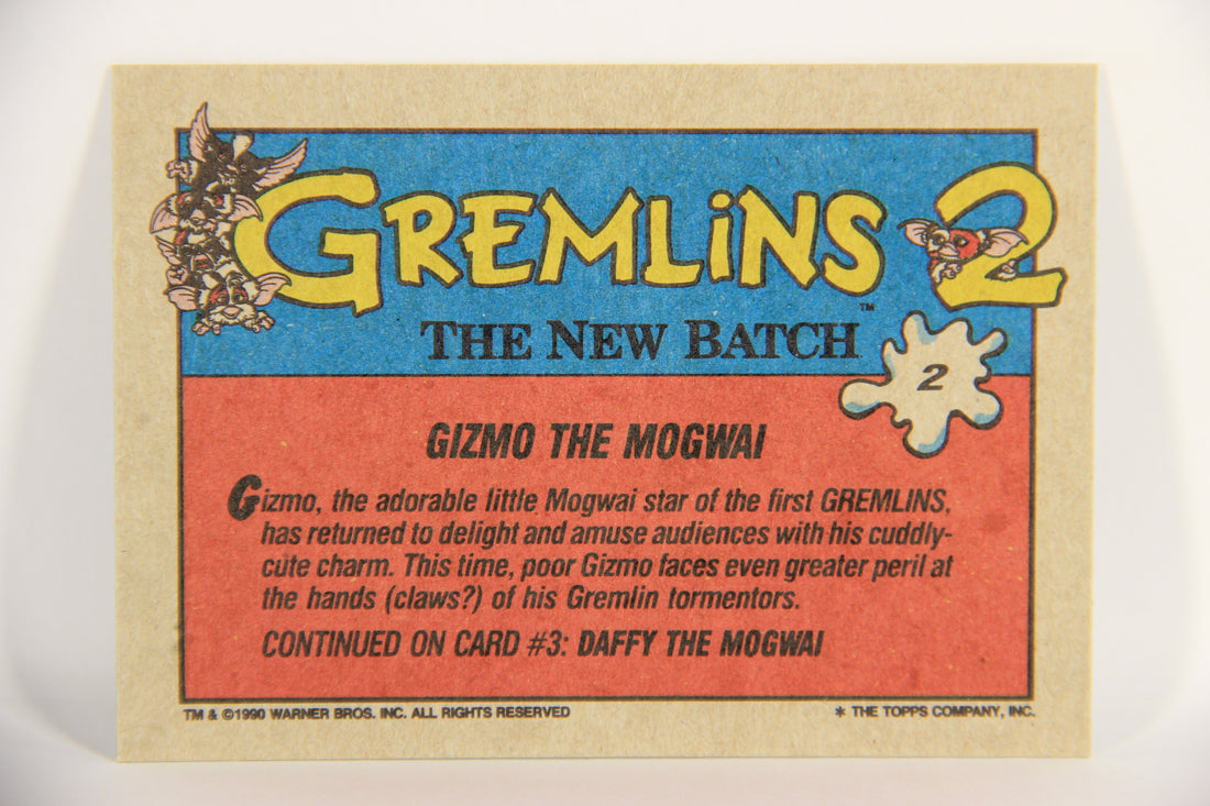 Gremlins 2 The New Batch 1990 Trading Card #2 Gizmo The Mogwai ENG L021065
