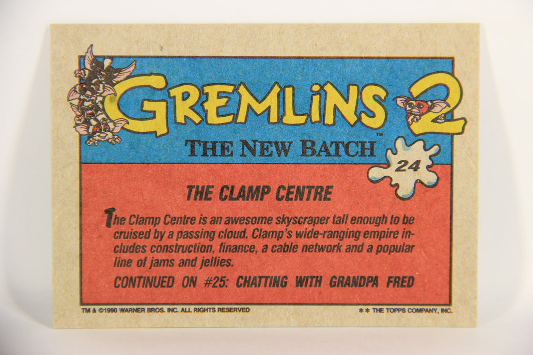 Gremlins 2 The New Batch 1990 Trading Card #24 The Clamp Centre ENG L021073
