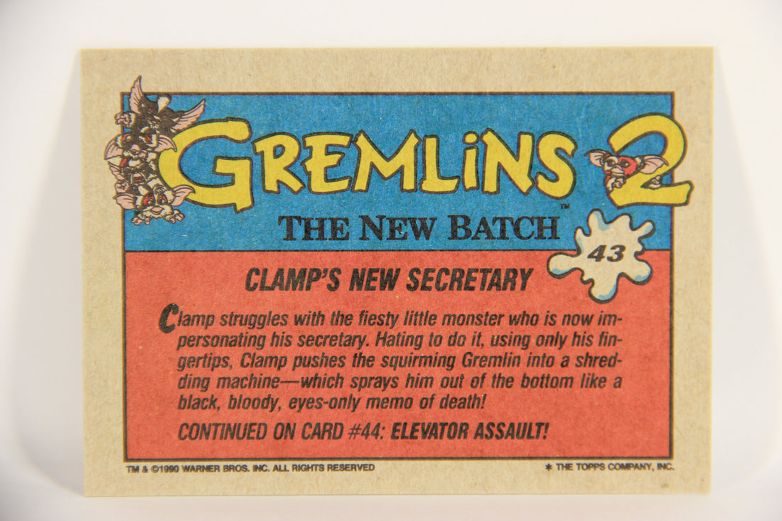 Gremlins 2 The New Batch 1990 Trading Card #43 Clamp's New Secretary ENG L021081